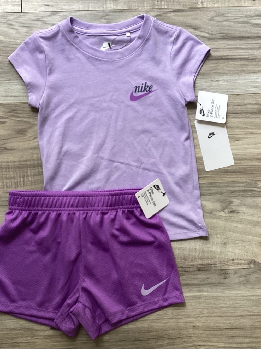 Nike Girls Tee & Shorts Set size 4(NWT) ~PRICE IS FIRM, NO OFFERS~